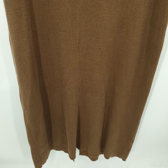 VTG Y2K metrostyle Ribbed Maxi Matching Tank Dress/Duster Sweater Set 1X Brown - Picture 13 of 16